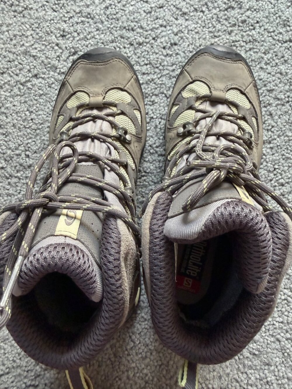 Salomon Comet 3D GTX Waterproof Hiking Boots - Women 9.5 / Men 8.5 Grey - Picture 15 of 16